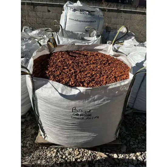 Brique orange concass�es pas cher pour sublimer vos jardins en hiver en stock sur Aubagne