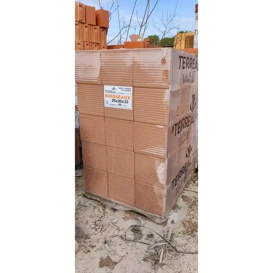 Vente de boisseau semi r�fractaire format 20 x 20 x 33 chez Aubagne Mat�riaux