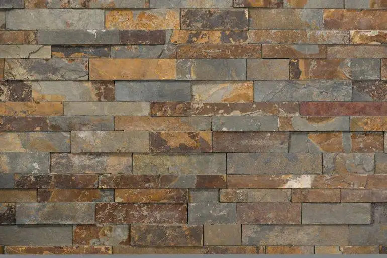 Rusty slate pierre de parement en pierre naturelle pour habiller vos murs intrieurs; WC, cuisine ou votre salle de bain en stock sur Aubagne