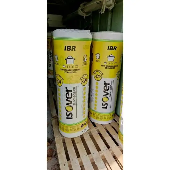 Laine de verre de plafond et isolation de combles perdus isover de Saint-Gobain chez Aubagne Mat�riaux