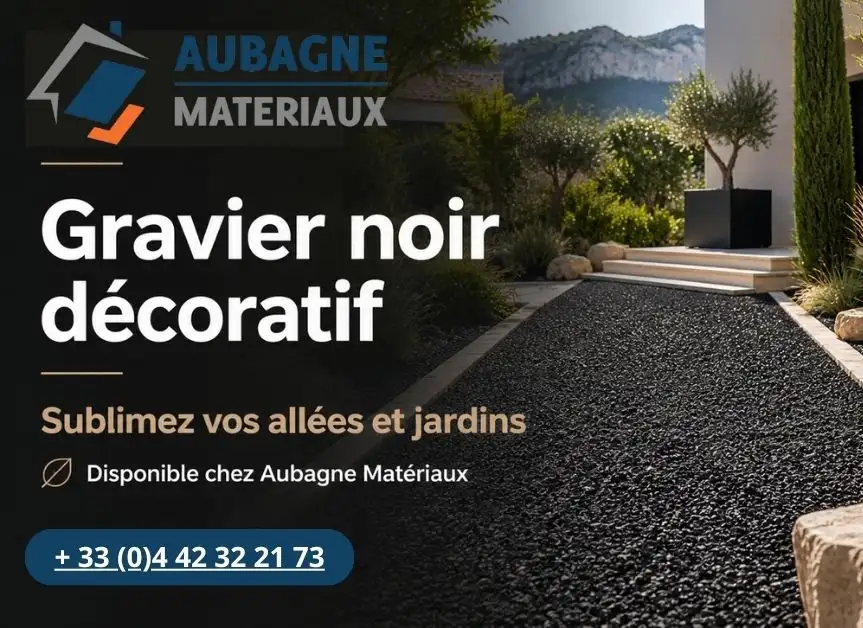 Donnez du caract�re � vos ext�rieurs avec le gravier noir d�coratif