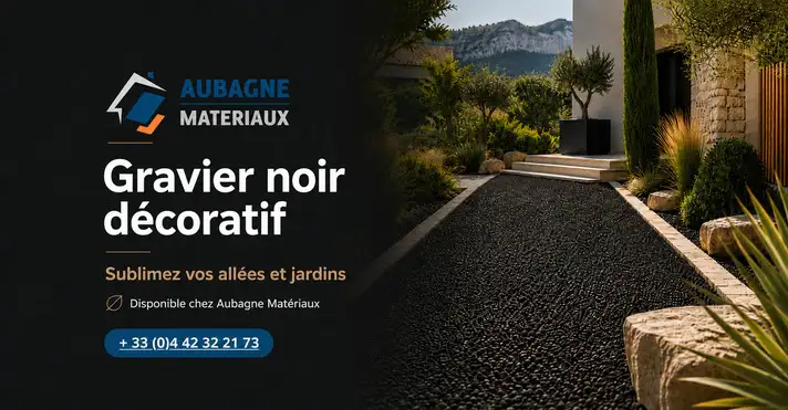 Donnez du caract�re � vos ext�rieurs avec le gravier noir d�coratif