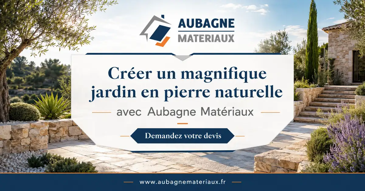 Cr�er un magnifique jardin en pierre naturelle avec Aubagne Mat�riaux