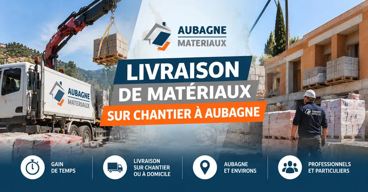 Livraison de mat�riaux sur chantier � Aubagne : gagnez du temps avec l'�quipe